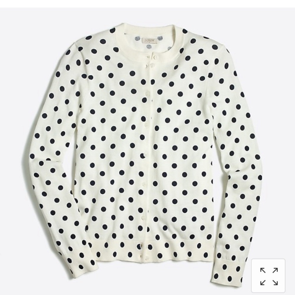 J.Crew Polka dot cardigan